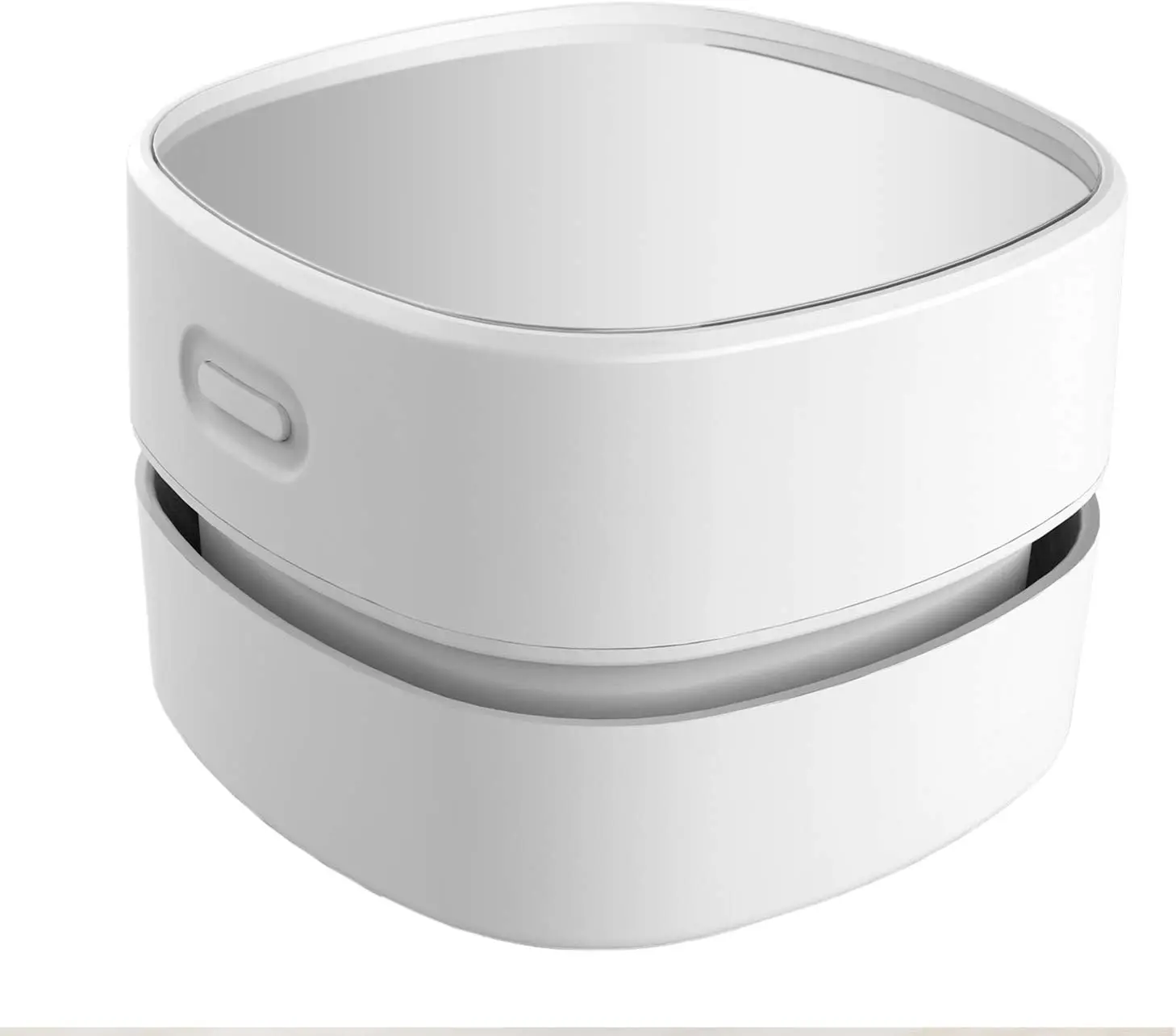 

Миниатюрный беспроводной настольный пылесос, время работы от батареи 90 минут, 360° ° Поворотный механизм для чистки клавиатуры/офиса/дома (белый)