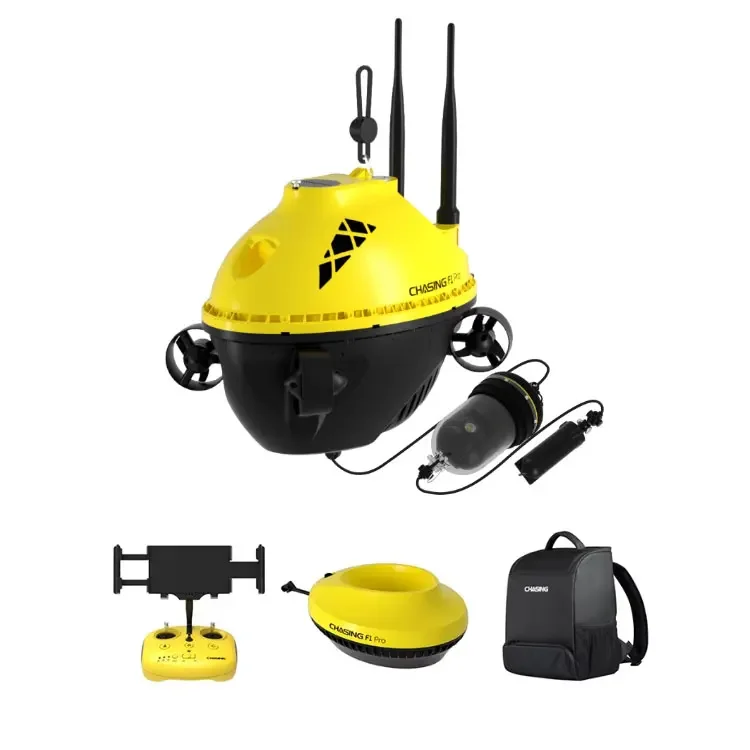 CHASING F1 Pro Package Bait Boat Hull GPS Fish Finder With Camera Remote Control Sonar Fish Finder Bait Boat Fishfinder