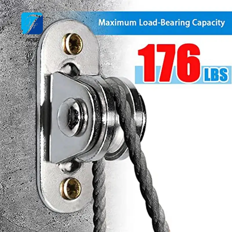 

A55F-304 Stainless Steel Pulley Block Small Pulley Block Silent Pulley Material Handling And DIY Set Moving 4PCS