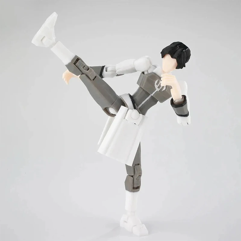 3d Printed Articulated Action Figure Jointed Model Kit Assembled Superhero Figurine For Tabletop Games Decor & Collectible Gifts view 5