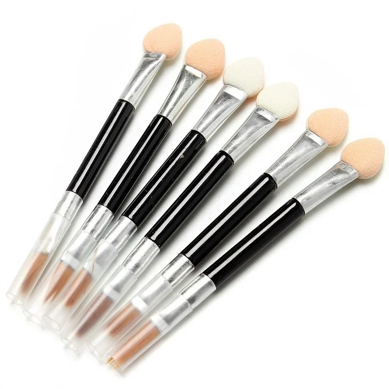 Applicator Cosmetische penselen met twee uiteinden Dames Make-up Oogschaduw Eyeliner Spons Lippenseelset Wegwerp make-upborstel
