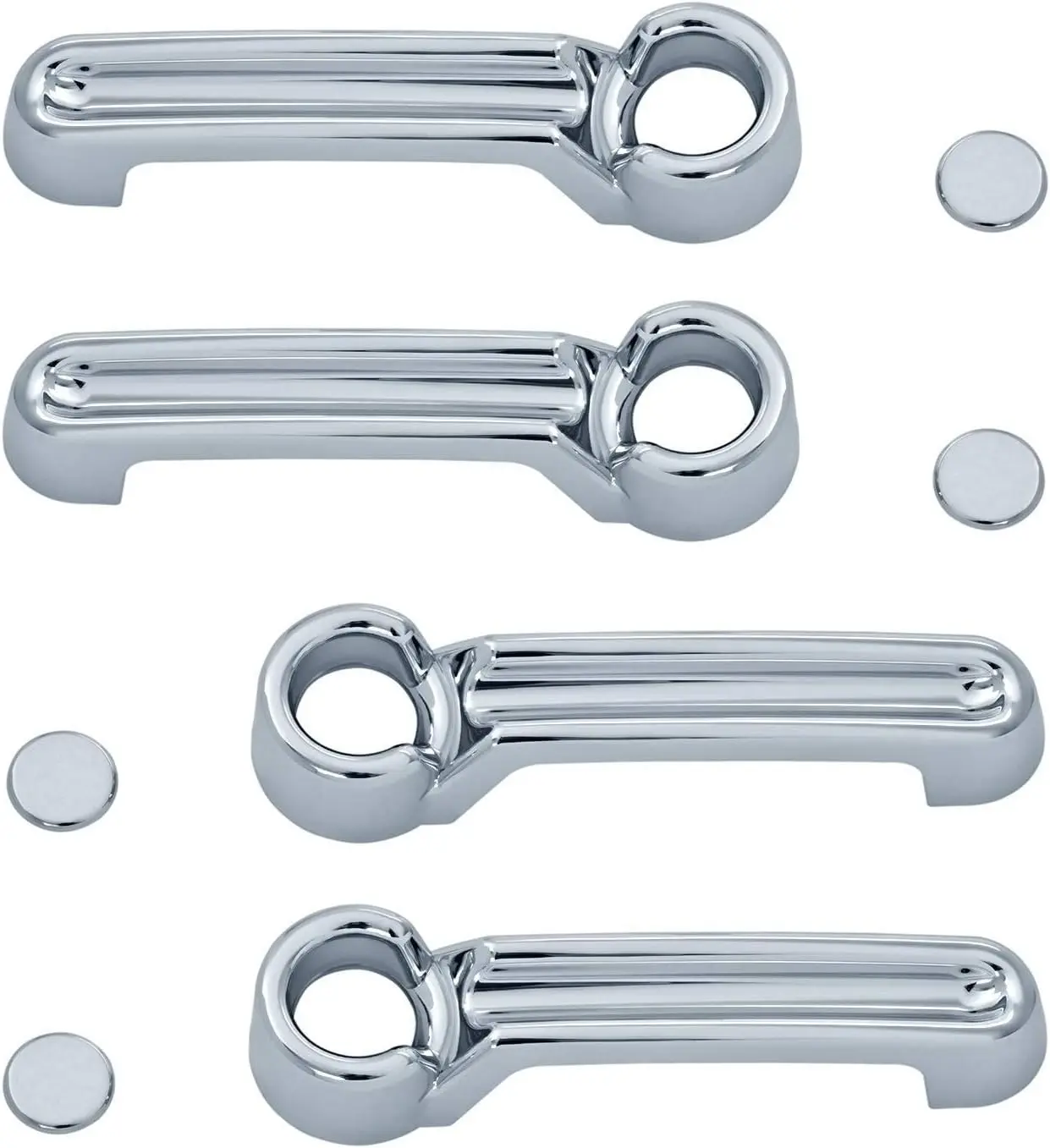 Chrome Door Handle Cover and Mirror Cover Set For 08-12 Jeep Liberty / 2007-2012 Dodge Nitro