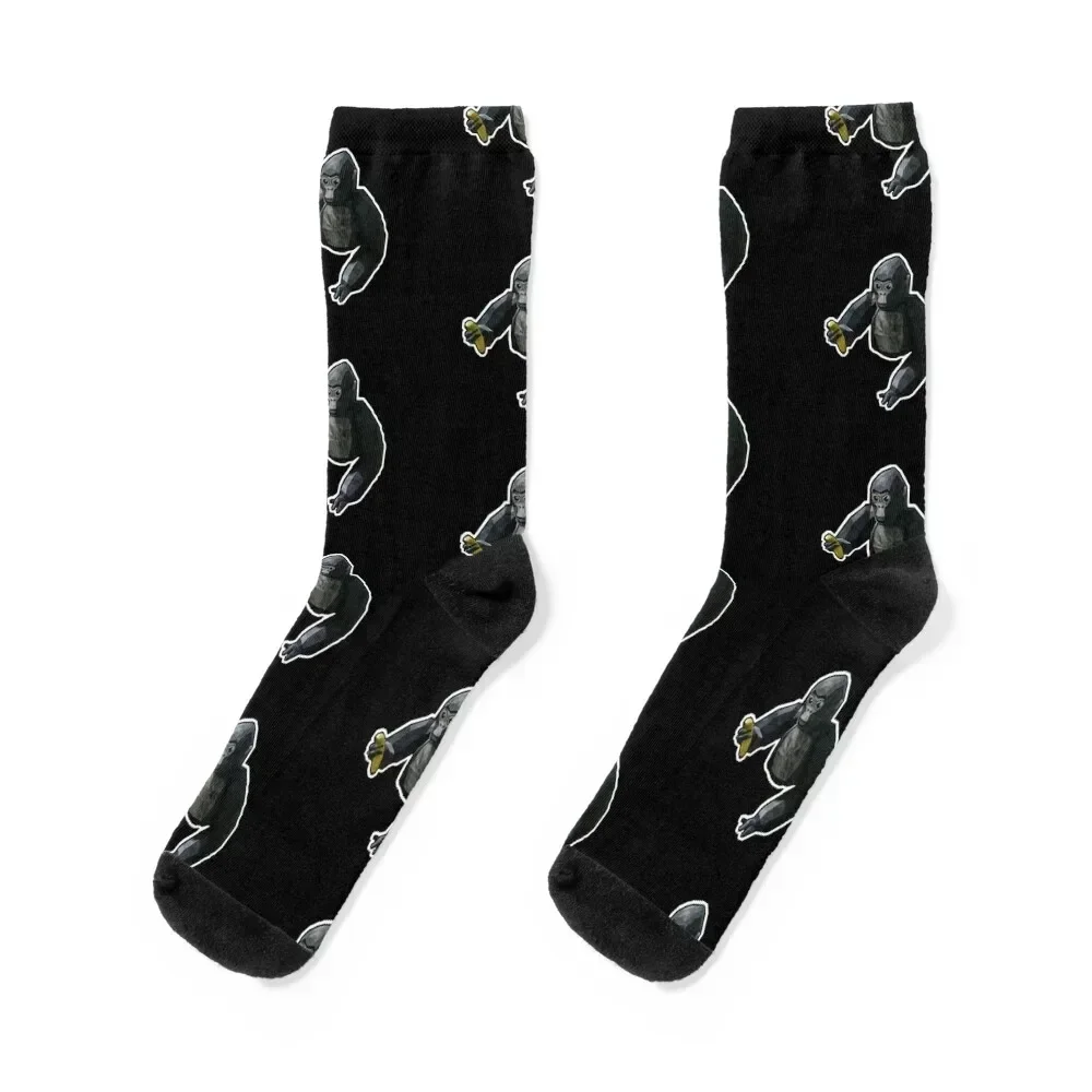 

Here Banana- Gorilla Tag Socks funny sock valentine gift ideas Christmas retro Socks Woman Men's