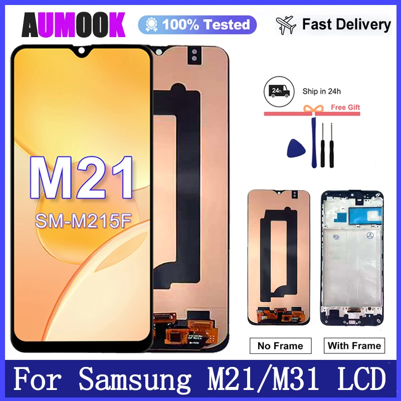 Nieuwe AMOLED Display Voor Samsung Galaxy M21 M215F LCD Display Touch Screen Digitizer Voor Samsung M31 M315F Display Vervanging - afbeelding 2