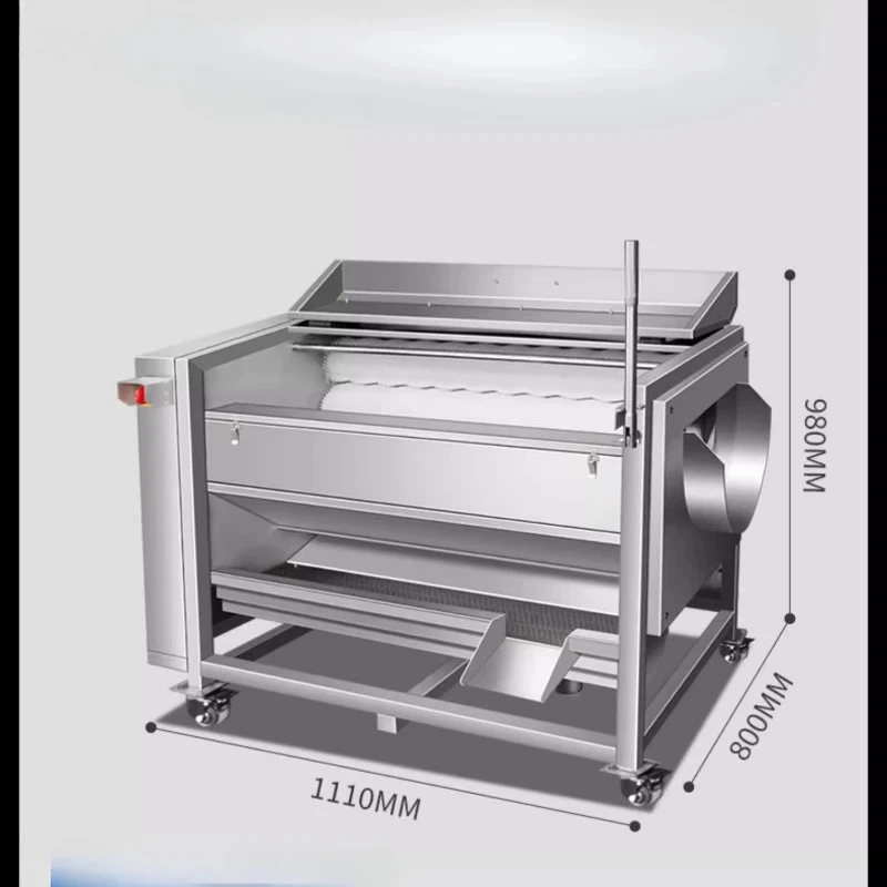 potato peeling machine, automatic brush, commercial fruit and vegetable peeling, peeling and cleaning machine