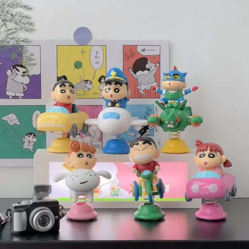 

Cute Cartoon Crayon Shin chan Yoyo series blind box figurines peripheral figurines decompression desktop ornaments toys gifts