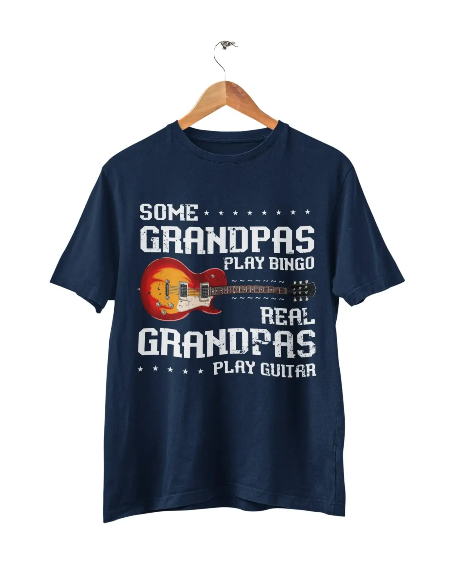 Some Grandpas Play Bingo Real Guitar Funny T Shirt G15