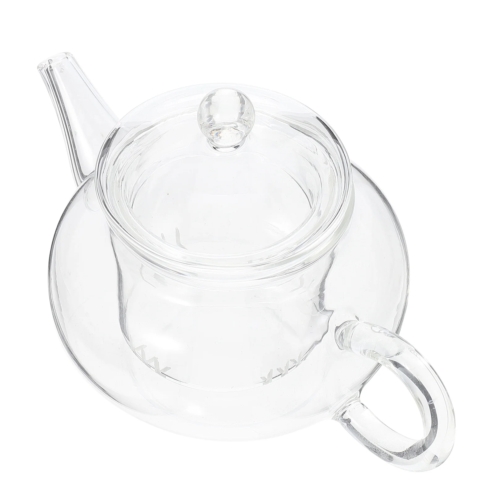 

Heat-Resistant Glass Tea Pot Thick Transparent Teapot Home Office Kitchen Tea Brewing with Detachable Infuser Glass Teapot