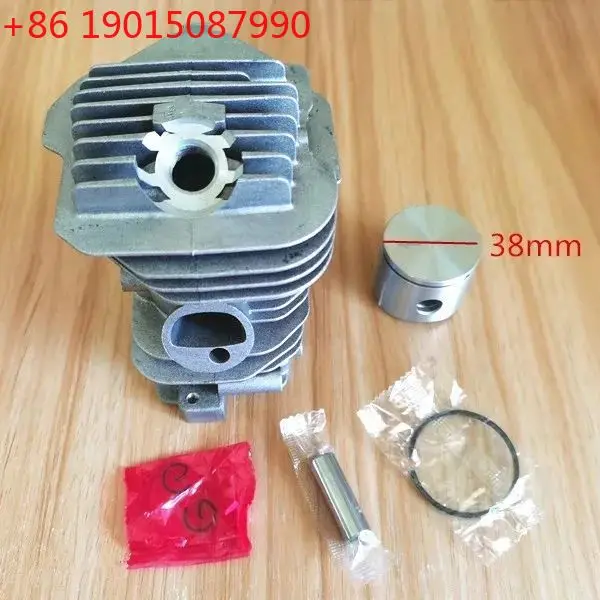 Kit de pistón de cilindro OLEO MAC 937 de 38 mm, OLEO-MAC 936 GS370 Efco 137, anillos de pistón y pasadores para motosierra #   50182005A