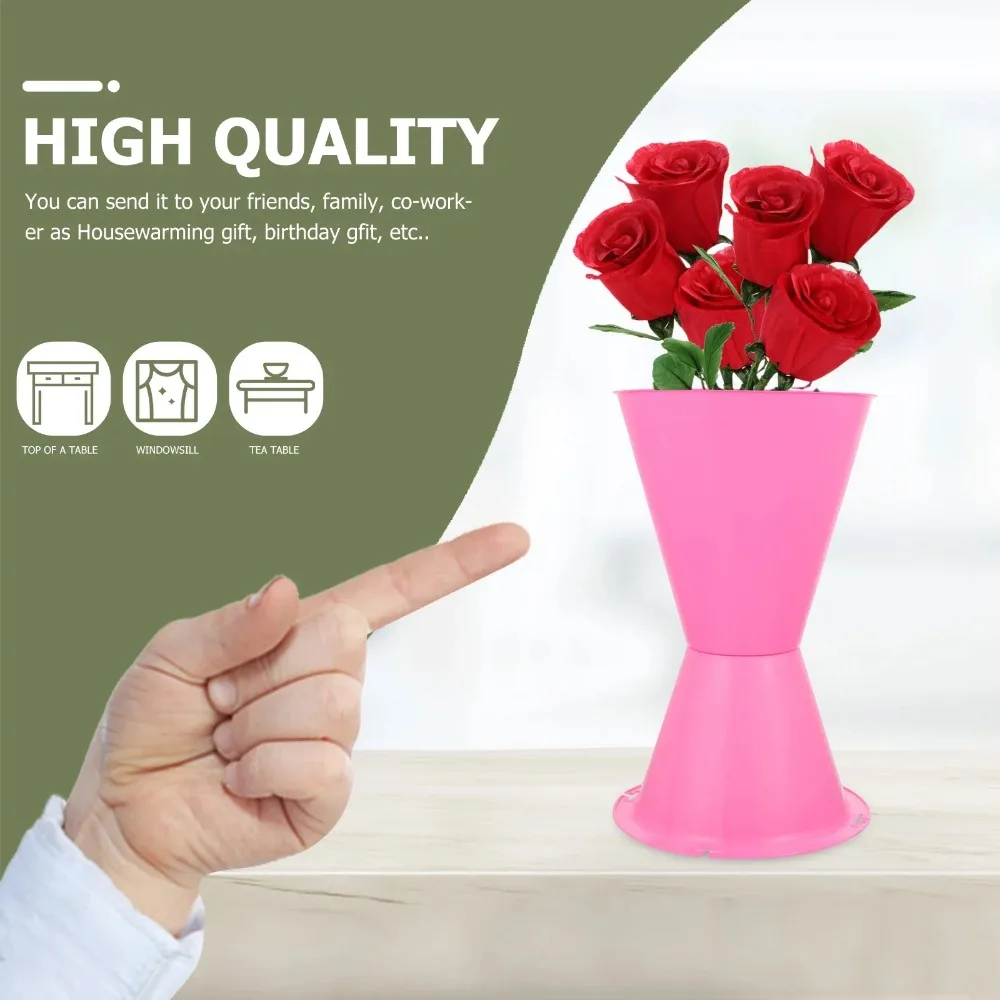 10Pcs Fresh Flower Arrangement Base,Floral Foam Fixed Holder with Inner Liner,Floral Packaging Mold for Home Shop Art Decoration