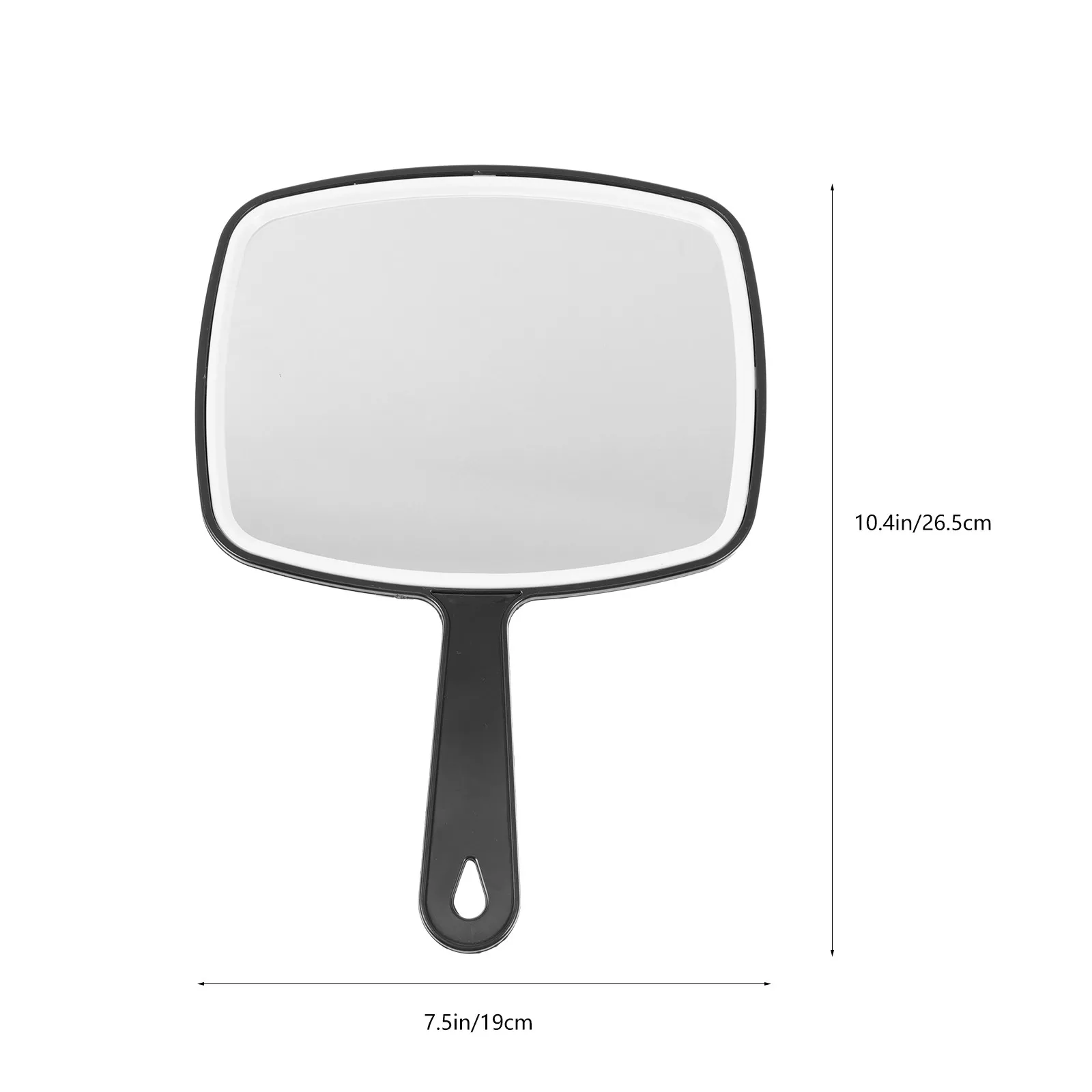 2Pcs Exquisite Women Handheld Mirror Square Portable Makeup Mirror High Definition Reflective Surface Compact Lightweight