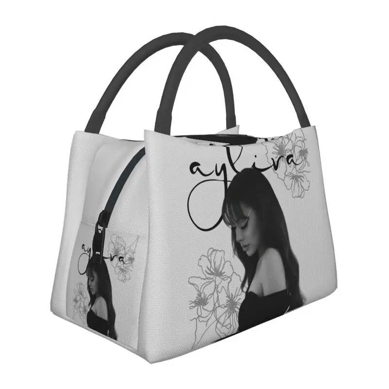 

Custom German Singer Ayliva Lunch Bags Men Women Warm Cooler Insulated Lunch Box for Office Travel