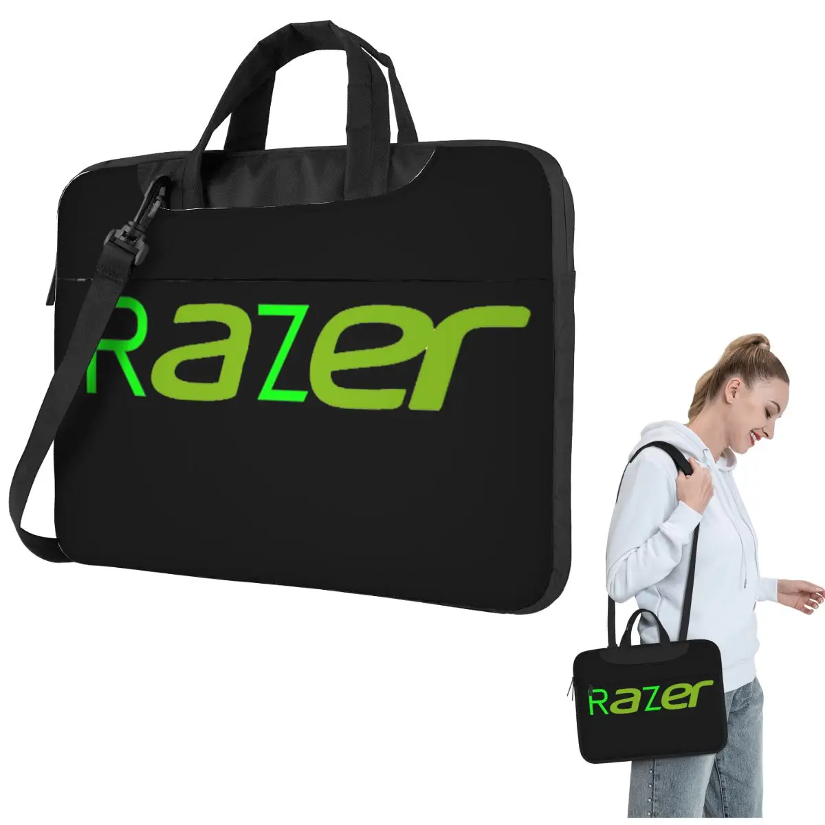 

Комбинированная сумка для ноутбука Acer And Razer (RaZer), защитный чехол, сумка для компьютера 13, 14, 15,6 дюймов, сумка через плечо для ноутбука Macbook Pro Air