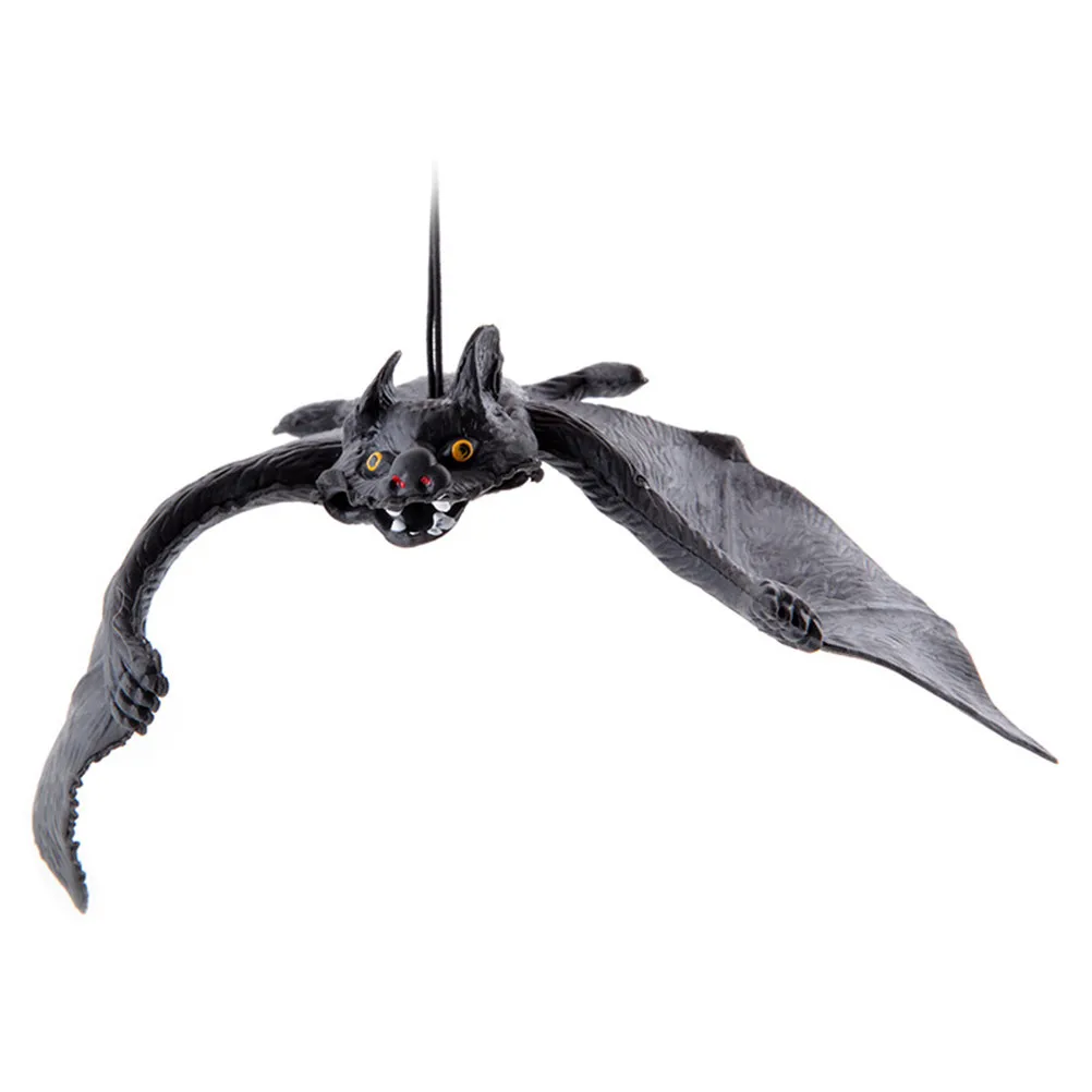 

4 Pcs Halloween Bat Decoration Hanging Bats Indoor Black Decorations Scary Pranks for