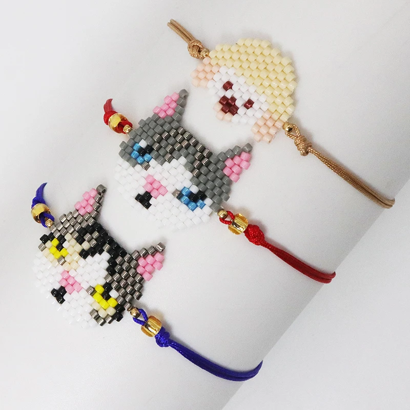 BLUESTAR Miyuki Beaded Weaving Bracelet for Women Interesting Animal Pattern Design Handmade Pulseras Boho Bead jewelry