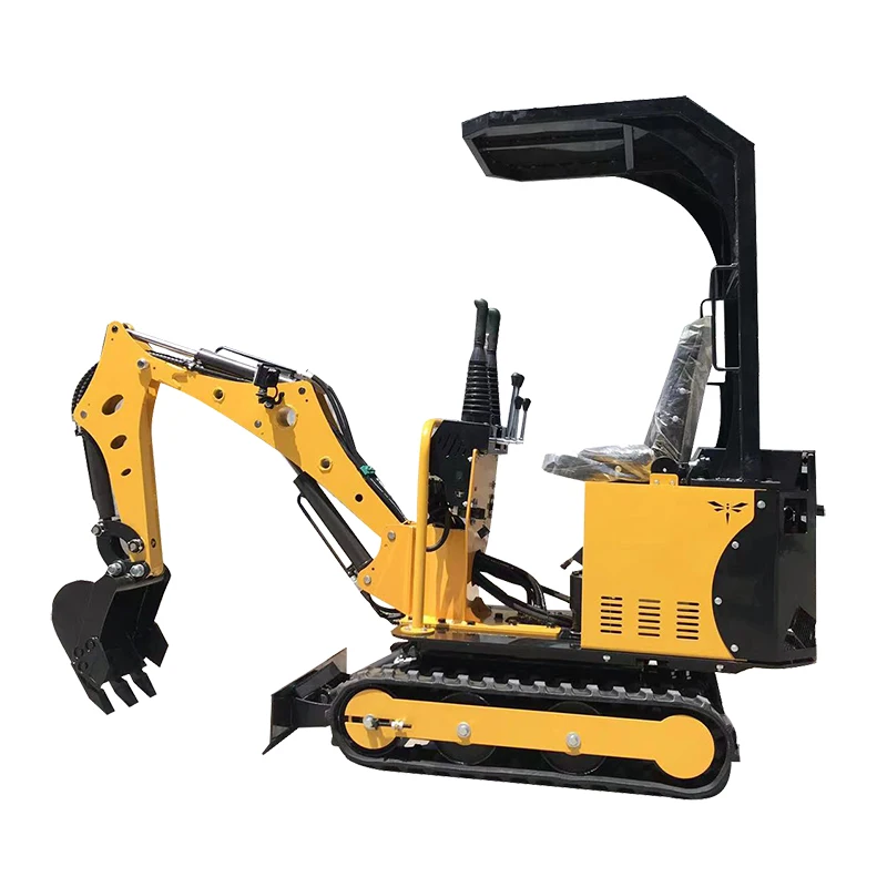 Orchard greenhouse land reclamation trenching machine household small excavator micro digging multifunctional small excavator