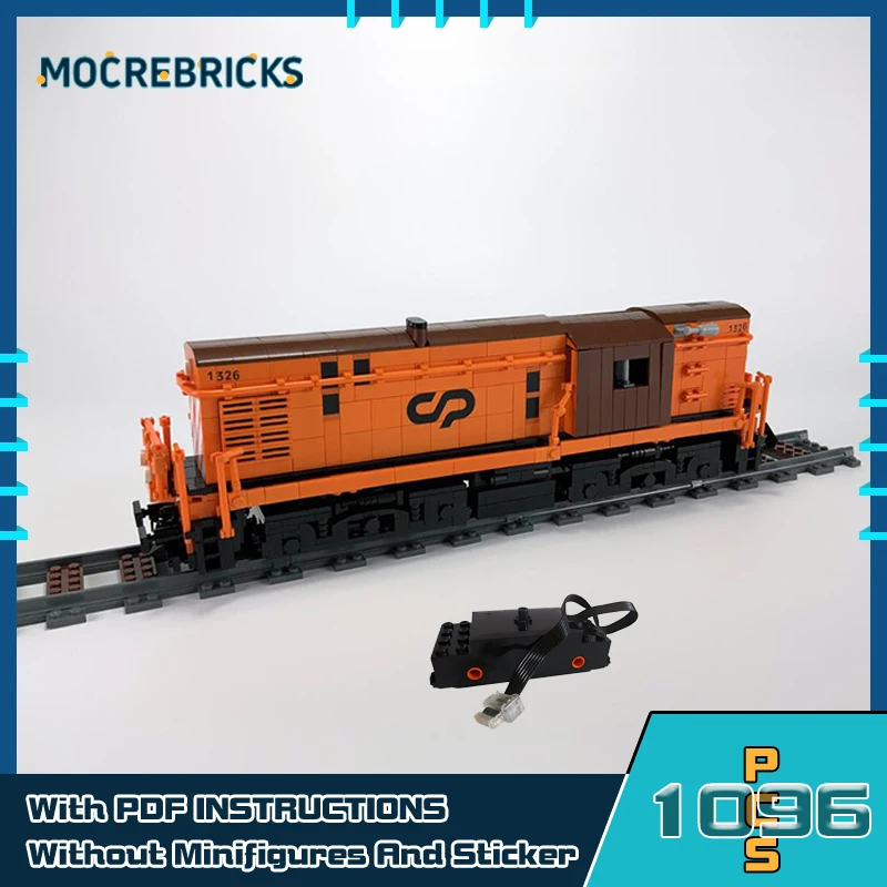 

Railway Series CP 1320 Train MOC Building Blocks Electric Locomotive Model Assembly Technology Bricks Toys Kid's Birthday Gift