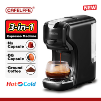 Cafelffe Capsule Coffee Machine Hot/Cold Multiple Espresso Cafetera Cappuccino Coffee Maker Dolce Gusto Nespresso Powder 3in1