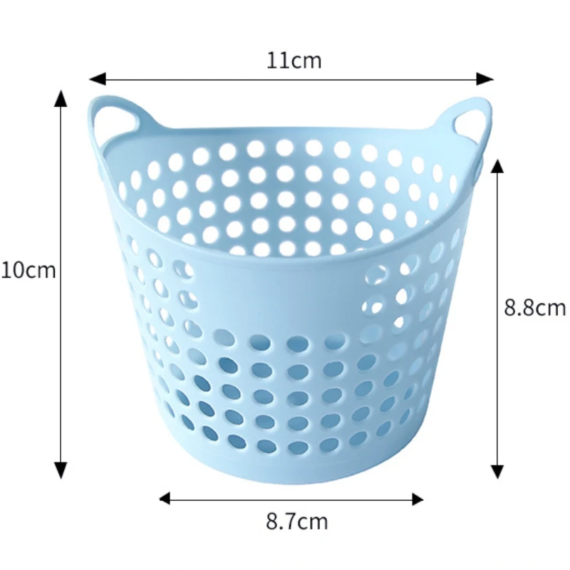 Portable Mini Plastic Stationery Cosmetic Desk Storage Basket Organizer Holder Desktop Office Storage Basket Kitchen Storage