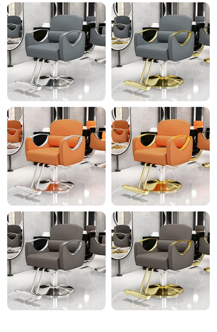 Hairdressing chair, barber shop chair, fashion stainless steel barber stool, hair salon special hair cutting chair