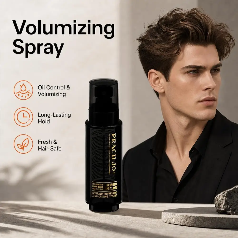 Hair Volumizing Spray Men Matte Hair Spray Strong Hold Fragrance Hair Care Long Lasting Hold Oil Control Fresh Styling Spray