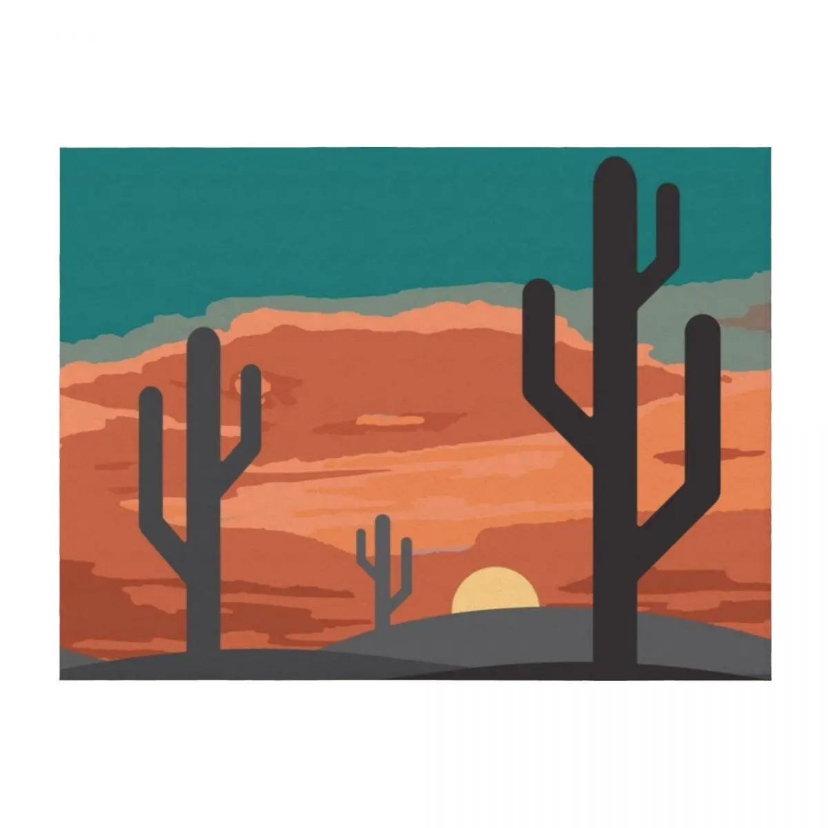 

Desert Sunset Throw Blanket christmas decoration Polar funny gift Blankets