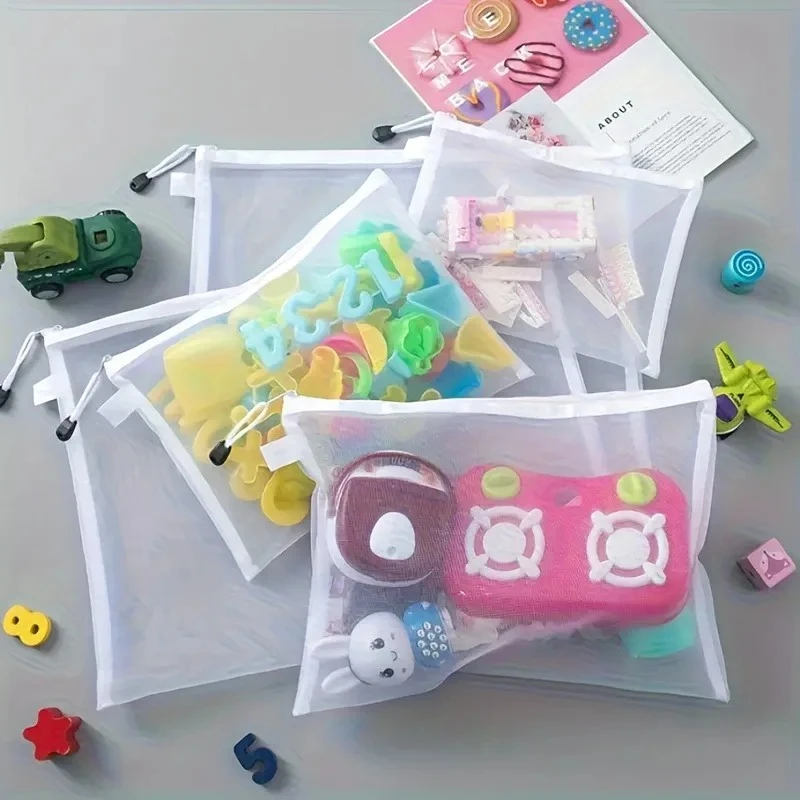 A6/A5/A4 Storage Bag | Puzzle Classification Zipper Mesh Bag Transparent Box File Hanging Bag