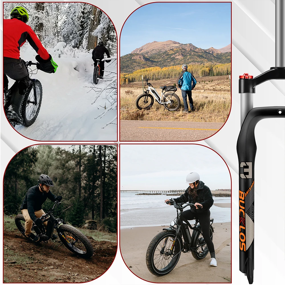 BUCKLOS E-Bike Luftfedergabel 26*4.0 26*5.0 Elektrofahrradgabel 9*135mm 15*150mm Schnee- und Strandfahrradgabeln MTB DH Gabeln für 4.0/5.0 Reifen – Detail 15