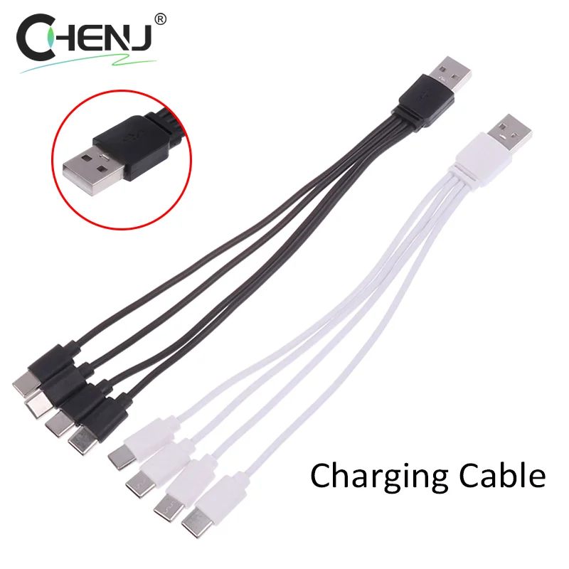 4 In 1 USB C Charger Cable 4 Ports USB Splitter Charging Cable Type C Connector For Cellphones Smartphone Tablet