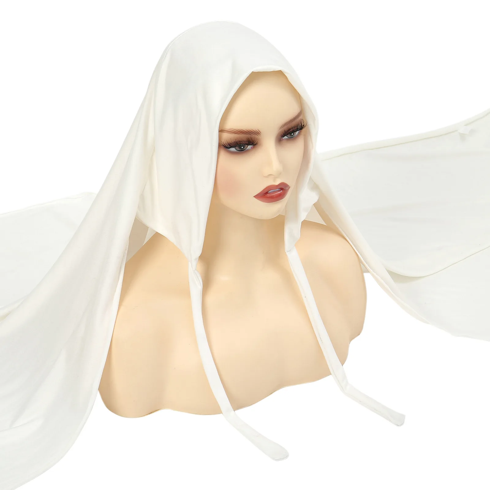Malay Hijab Scarf With Bandage Non-Slip Muslim Women Breathable Islam Long Shawl Headband Fashion Turban Headwrap