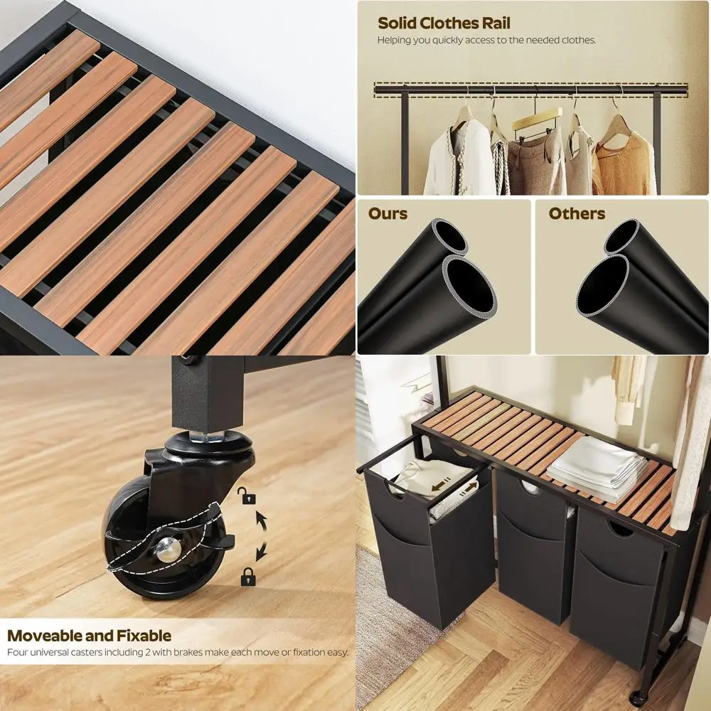 

Сортировщик белья на 3 секции, передвижная корзина для белья с подвесной полкой, сортировщик белья на колесиках, корзины для белья, корзина для стирки