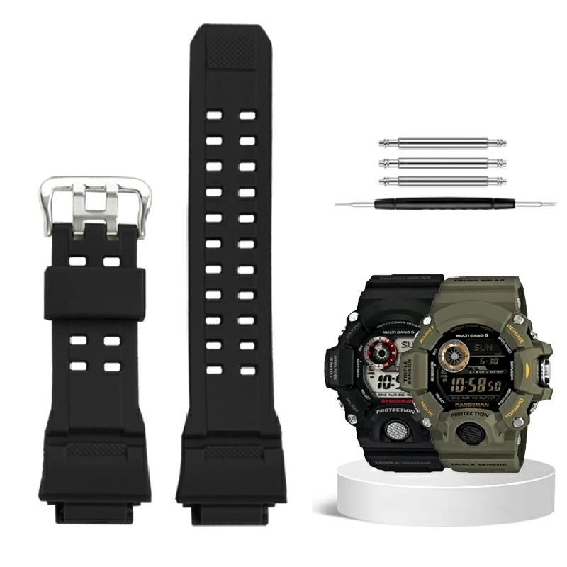 For Casio G-SHOCK Rubber Watch Band Cat GW9400 GW-9400 GW-9300 GW-9200 Waterproof Sport Resin Silicone Strap Watch Accessories