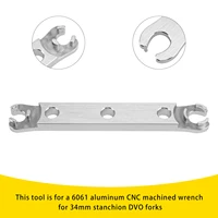 Llave de extracción de tapa inferior de aluminio Artudatech. Herramienta utilizada para reconstruir horquilla DVO Saphire / Onyx