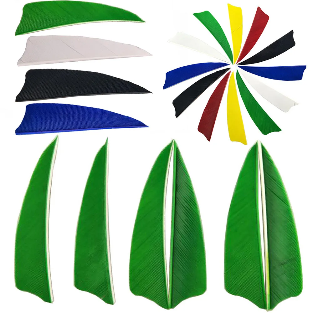 

50pcs 3" Archery Turkey Feathers Shield Natural Fletching Left Wing Right Wing For Bow Arrow Hunting Shooting Accessories