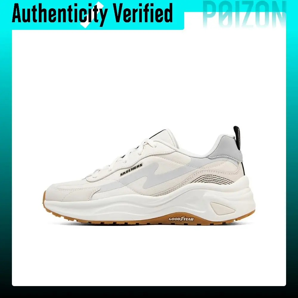 Skechers D'LITES WAVE Cushioning Abrasion Resistant Breathable Low top Casual Shoes Women's Natural 149389-NTBK