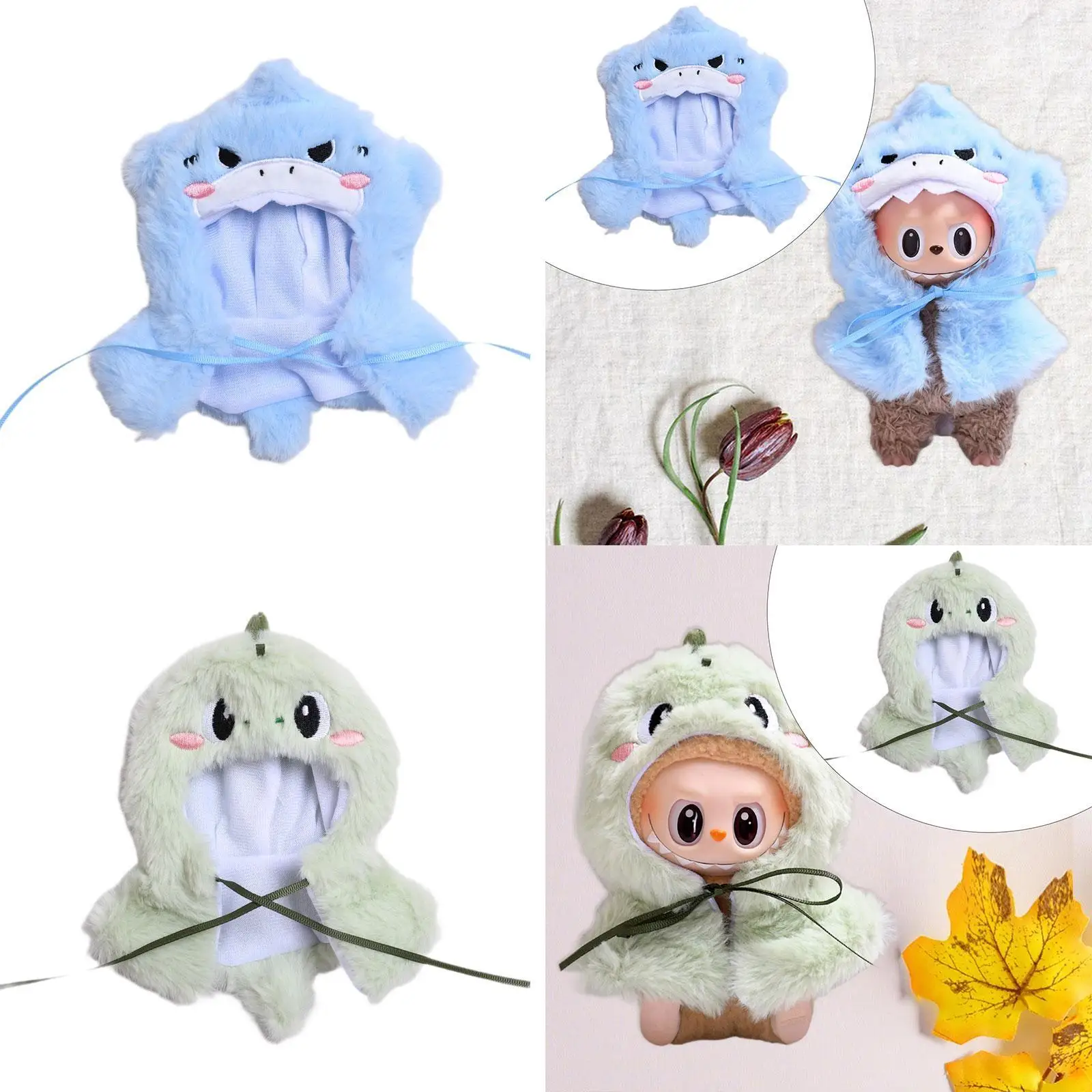 Modepoppen Shark Cloak Accs Kostuumoutfits Miniatuurkleding voor poppen van 17 cm Jongenpoppen Aankleden Meisjespoppen Nieuwjaarsgeschenken