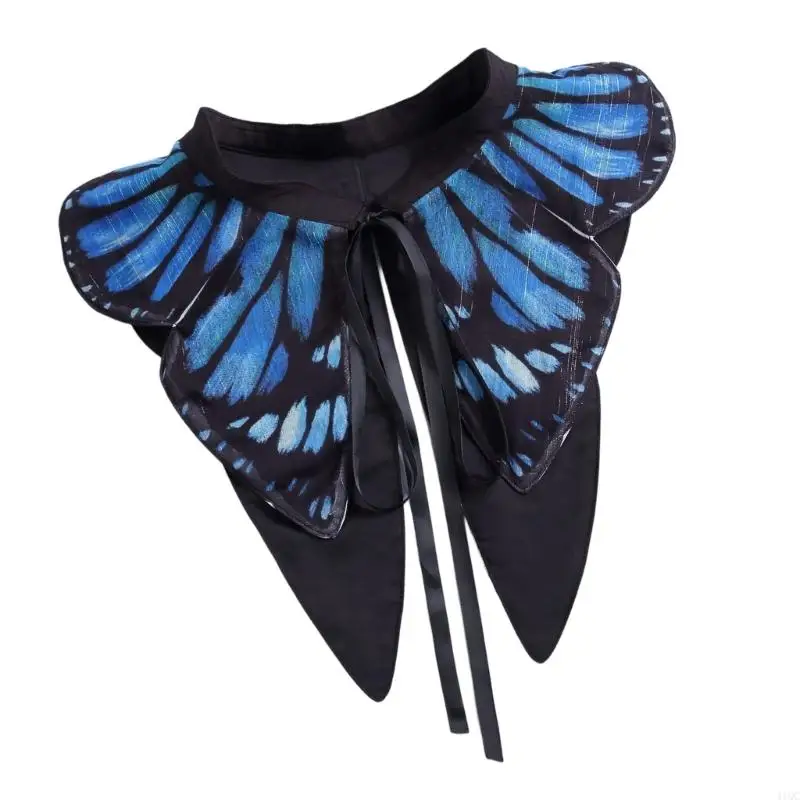 Tie Butterfly Collar for Women Detachable Capelet Neckwear Capelet For Dress Outfits And Parties