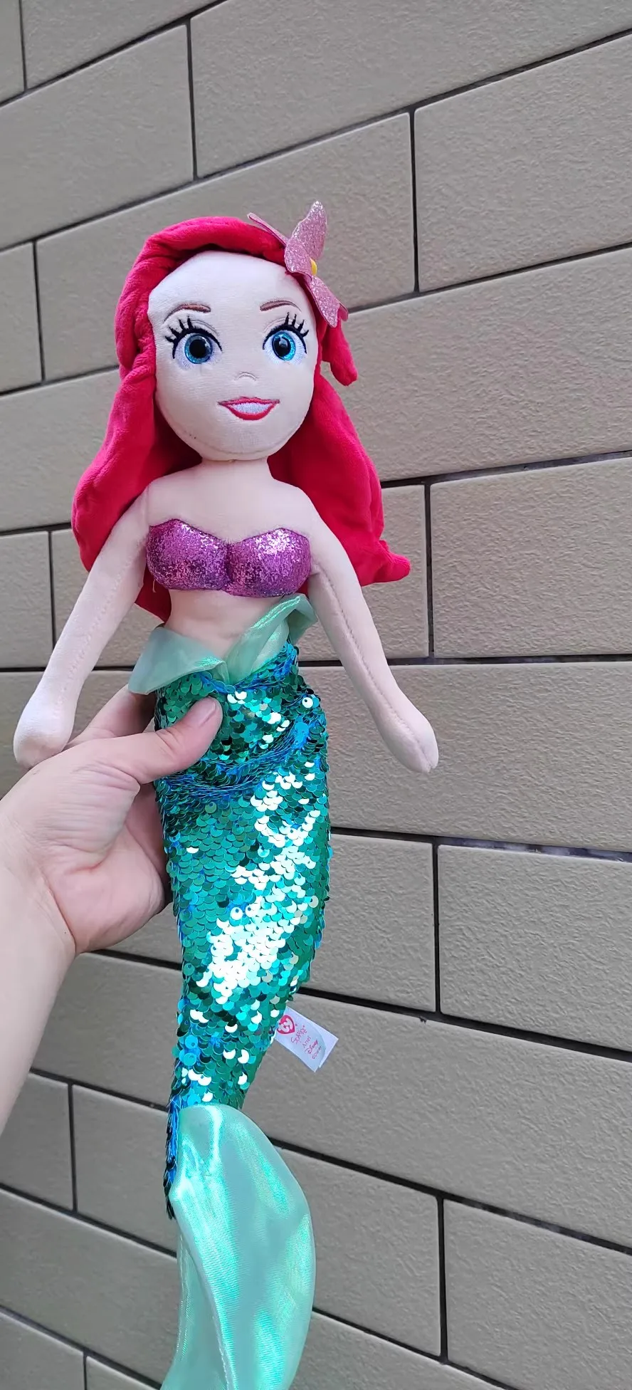 Regalo originale della bambola del giocattolo della peluche della principessa della sirena delle squame di pesce di Disney per i bambini