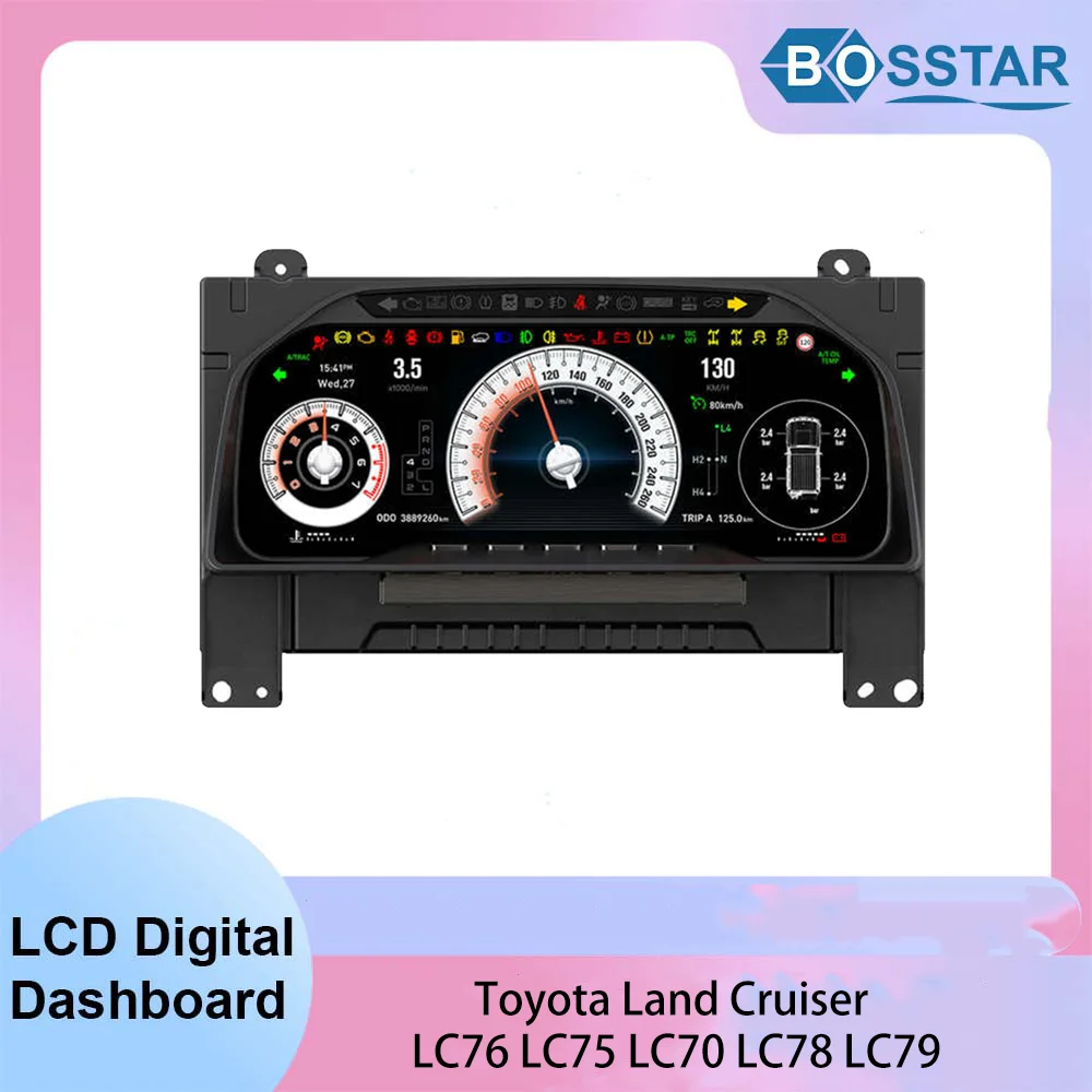 

Car LCD Instrument For Toyota Land Cruiser LC76 LC75 LC70 LC78 LC79 Digital Dashboard Panel Instrument Cluster Speedometer