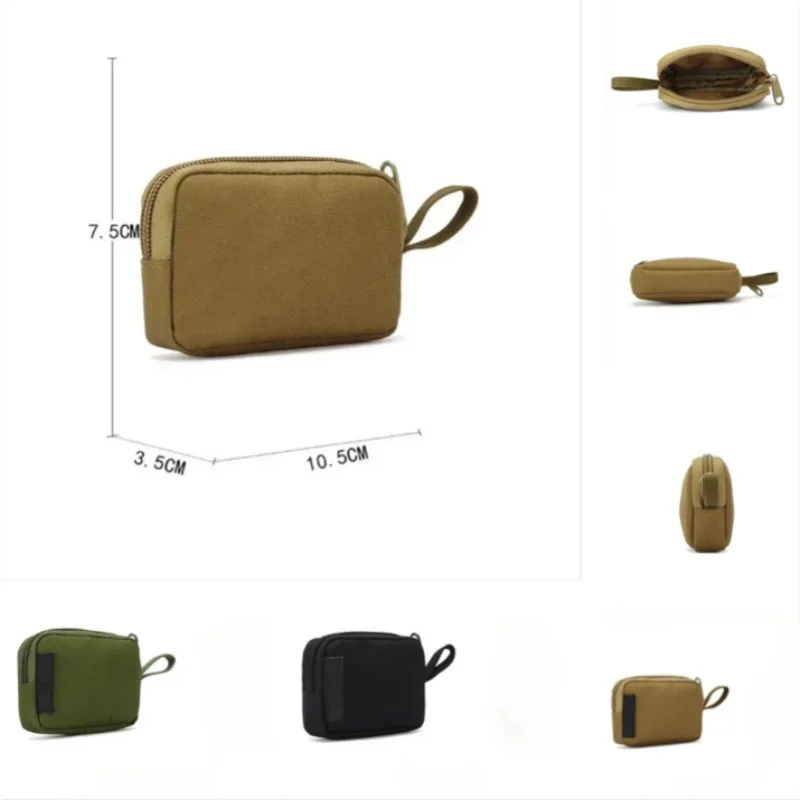 

Tactical Mini Wallet Card Bag Small Pocket Key Pouch Money Bag Men Waterproof Portable EDC Pouch Hunting Outdoor Waist Bag Nylon