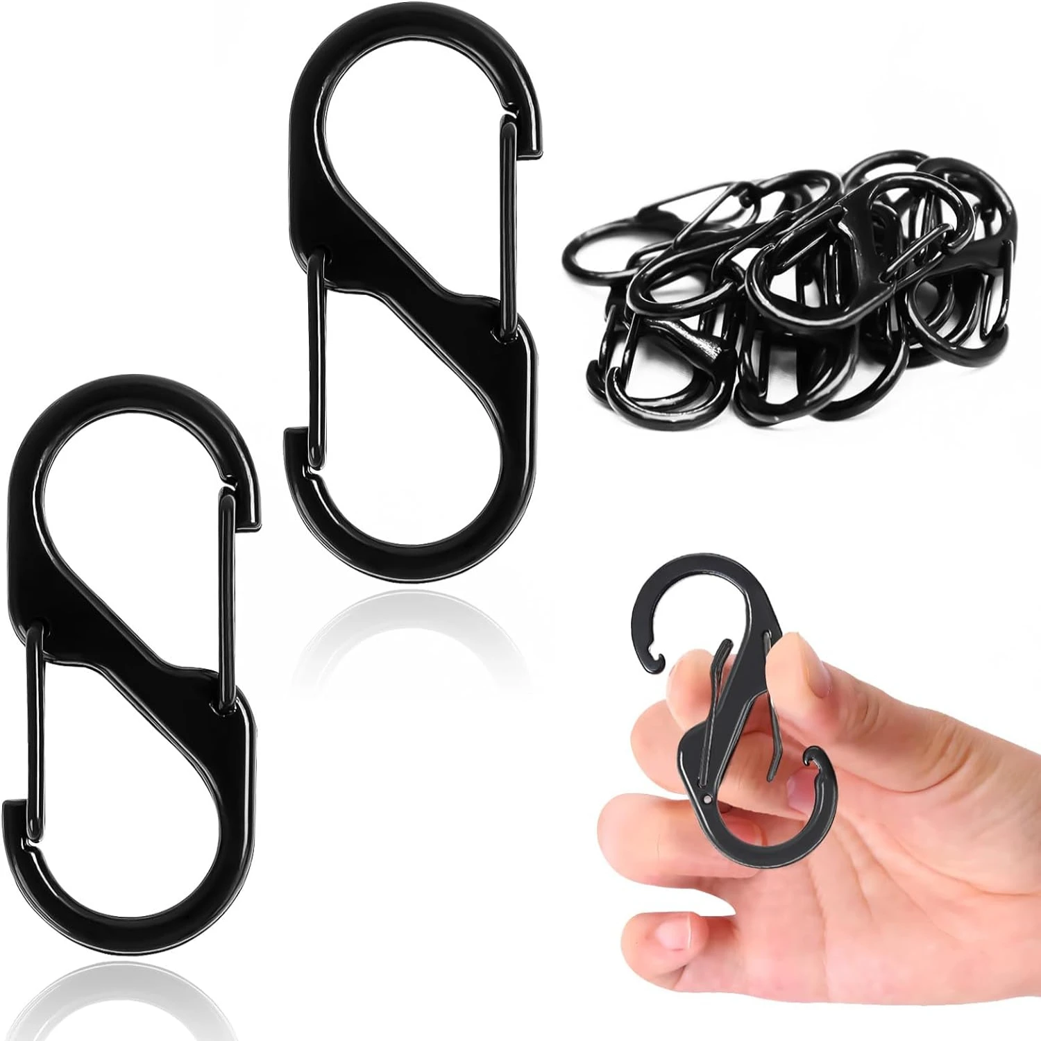 Enhance Your Outdoor Experience with Ultra-Sturdy, Dependable, and Rugged Metal Carabiners for Maximum Safety, Confidence, and D