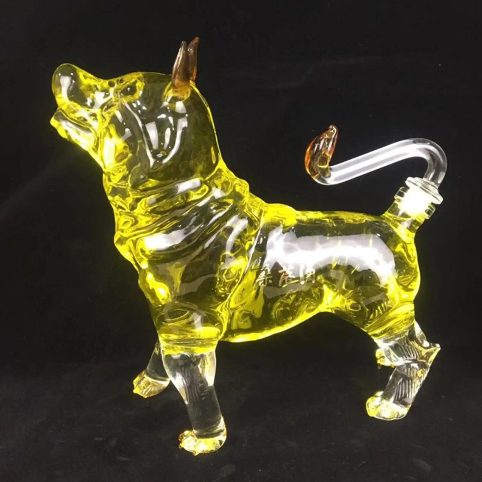 Animal Decanter Zodiac Type Dog Shaped Stand for Spirits Liquor