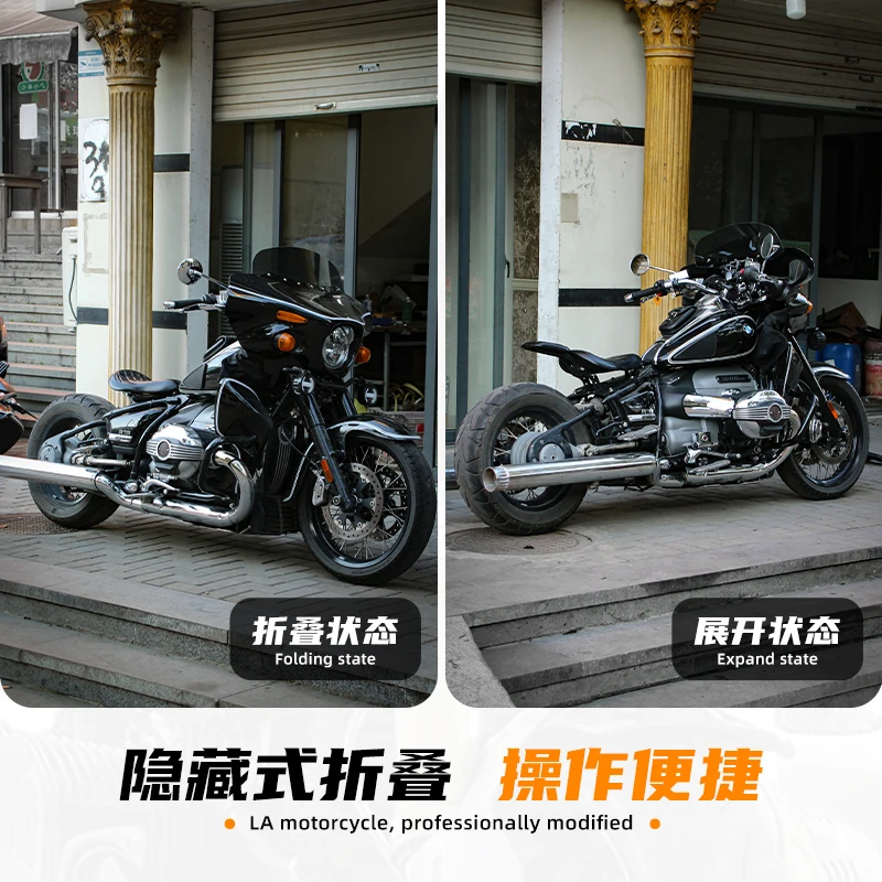 

Applicable to BMW R18 motorcycle modified bobber folding seat cushion front and rear seat cushion assembly with seat cushion tai