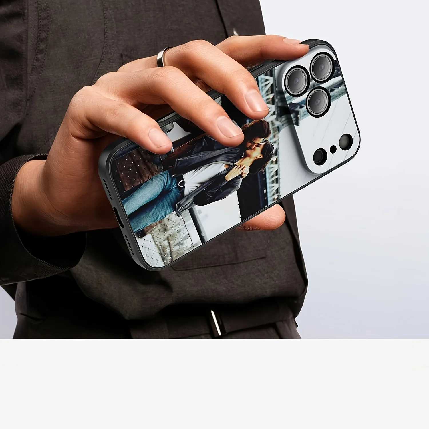 حافظة ناعمة مخصصة للصور ذاتية الصنع لهاتف آيفون 17 16 16E 15 14 13 12 11 Pro Max Air Mini SE 2020 2022 X XS XR 6 7 8 Plus