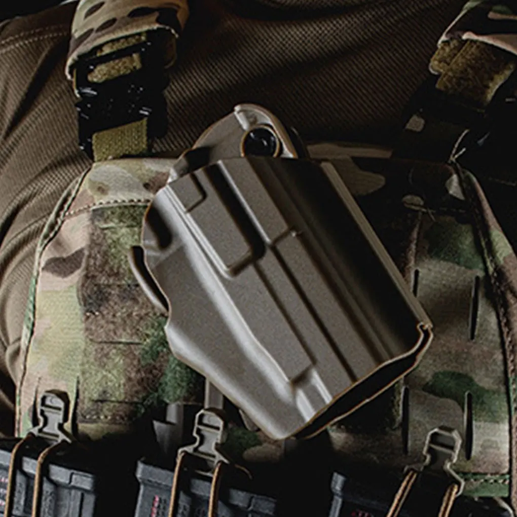 Pistol Holster Adjustable Tightness Carry Right Handed Adapter Hunting Gear Quick Locking System with Trigger Retainer Buckle