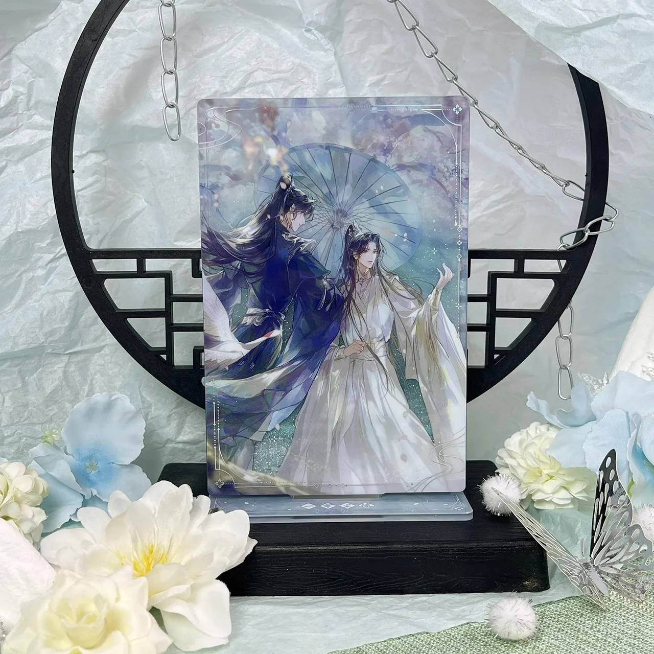 애니메이션 허스키와 하얀 고양이 시즈운 추 워닝 모 란 BL 아크릴 흐르는 스탠드 디스플레이 코스프레, 오리지널 어린이 선물