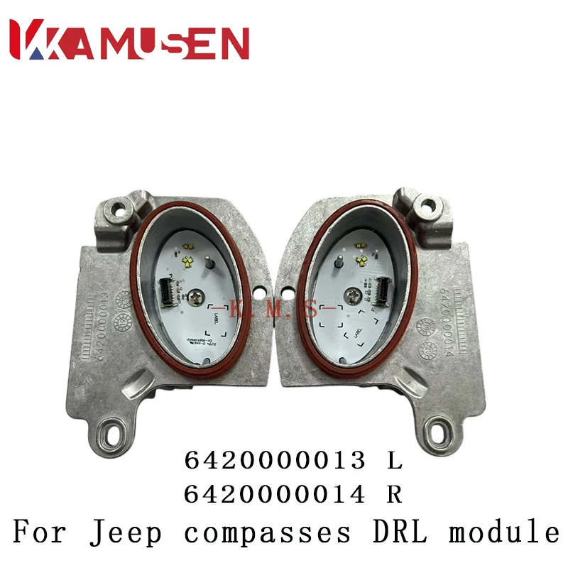 

6420000013 6420000014 Новый светодиодный модуль дневных ходовых огней (DRL) для фар Jeep Compass 2021-2023 годов