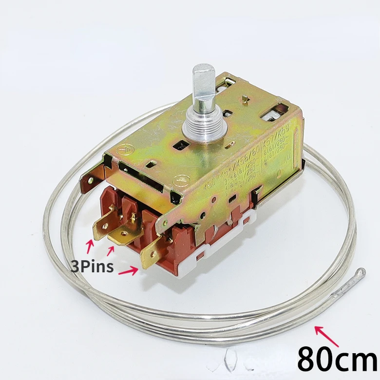 Refrigerator Temperature Controller Parts K59K50/WDF19-K 2/3 Pins Sensor Probe Thermostat For Haier Refrigerator