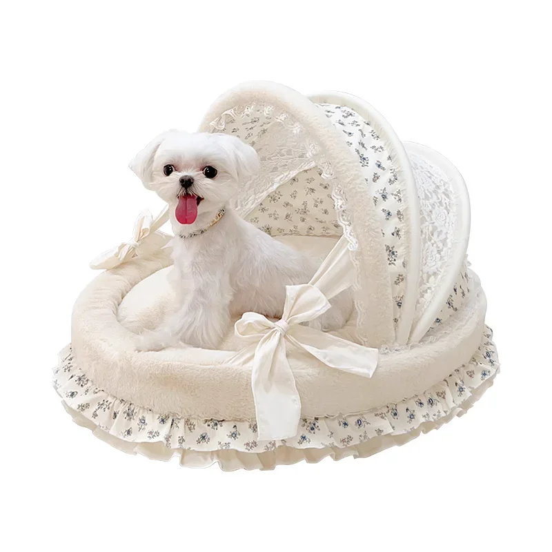 High-end Four Seasons Pet Cradle Removable and Washable Kennel Cat Nest Bed Teddy Maltese Bigbear Teddy Small Dog