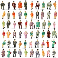 Evemodel 60pcs HO Scale Seated 1:87 Painted Figures Passenger Sitting People P87S